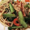 YOU★DA's cooksnap of when they made マイタケと小松菜とベーコンのパスタ.