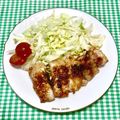 にきけん's cooksnap of when they made ポークステーキ。夕食に簡単！.