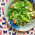 ふたごゆき's cooksnap of when they made 熱カリな厚揚げの水菜ツナマヨサラダ乗せ＊.