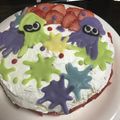 ミ二ー＆ミッキー♡'s cooksnap of when they made キャラケーキ☆スプラトゥーン.