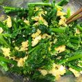 クック2SCNJV☆'s cooksnap of when they made 菜の花と炒り卵の和え物.