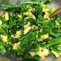 クック2SCNJV☆'s cooksnap of when they made 菜の花と炒り卵の和え物.