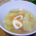 ｹﾛたん's cooksnap of when they made 白菜とちくわ♡簡単♪あっさりスープ！.