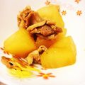 Mapi⁂'s cooksnap of when they made 鶏肉とだいこんのコクうま煮(*´∀｀).