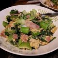 かっこお's cooksnap of when they made 卵とチンゲン菜とベーコンのゴマ油炒め☆.