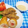ととろ＆めい's cooksnap of when they made ごまたっぷり♡鶏ササミのフライ.
