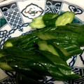 sunnosuke☆'s cooksnap of when they made きゅうりの漬け物！おかしゃん風からし漬け.