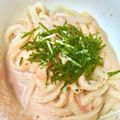 ★さやん★'s cooksnap of when they made 麺つゆだけ！簡単明太子クリームうどん.