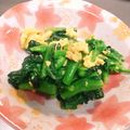 クックLVQ9ZR☆'s cooksnap of when they made 菜の花とトロトロ卵の辛し麺つゆ和え.