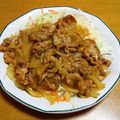55才のおじさん's cooksnap of when they made ピリッと☆豚コマ肉で生姜焼き.