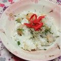 ぽぽきゅ's cooksnap of when they made シーフードミックスと大葉で簡単お寿司♪.