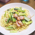 ねこ派's cooksnap of when they made 小松菜とツナとウインナーの簡単和風パスタ.