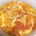 miha33's cooksnap of when they made トマトと卵とエノキのスープ.