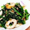 Aloha☆★'s cooksnap of when they made かき菜とちくわのおかか胡麻醤油和え.