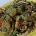 ❁みどり❁'s cooksnap of when they made ☆ゴーヤと豚コマのカレーオイマヨ炒め☆.
