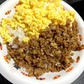 ☆あーこきょ☆'s cooksnap of when they made お弁当や丼に☆超簡単鶏そぼろ.