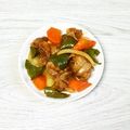 ウメ吉さん's cooksnap of when they made 豚こま肉で☆なんちゃって肉団子？酢豚？.