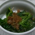 ヨシヨッシー's cooksnap of when they made 材料3つ！小松菜の梅、鰹節和え.