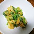 にゃにゃP's cooksnap of when they made 菜の花といかの粒マスタード酢味噌和え.