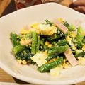 ウーーコ's cooksnap of when they made アスパラ菜とゆで卵のサラダ♪.