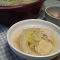 awachan's cooksnap of when they made 芯からポカポカ！白菜と鶏団子のしょうが汁.