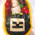 べるＬ＠ＮＩ's cooksnap of when they made マイクラ　スケルトン弁当.