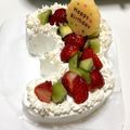 うーちゃか☆'s cooksnap of when they made 誕生日♪数字のケーキ☆.