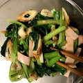 sisterクレオ's cooksnap of when they made 小松菜と竹輪の✿粒マスタード和え.