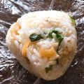 Naaaai's cooksnap of when they made 福神漬けとクリームチーズと大葉のおにぎり.