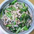 クックKIQTEF☆'s cooksnap of when they made 豚挽き肉、小松菜、きのこのオイスター炒め.