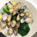 ゆうあつ12's cooksnap of when they made あさりと菜の花の酒蒸し.