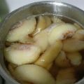 llヒツジll's cooksnap of when they made 桃のコンポート　簡単に.