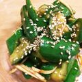chama…♡'s cooksnap of when they made 簡単！ピリ辛きゅうりの和え物♪.