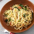 ☆matsuko's cooksnap of when they made 菜花とベーコンのスパゲッティ.