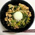 みけねこみなこ's cooksnap of when they made 簡単！豚こまつなのうま辛丼.