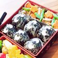 yuhino☆★'s cooksnap of when they made 一番簡単！シールでキャラ弁☆おにぎり.