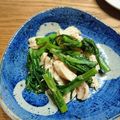 konさん's cooksnap of when they made 春菊とささみのポン酢和え.