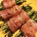 クックやまや's cooksnap of when they made 節約おかず！エノキと豆苗のベーコン巻き♡.