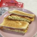 さやねぇ☆'s cooksnap of when they made 甘いコールスローのハム卵サンド.
