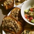 ame-ikuru's cooksnap of when they made バゲットのおつまみ☆きのこ＆オリーブ乗せ.