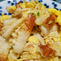 好き嫌い大王's cooksnap of when they made えのき＆ちくわ✿卵炒め♡マヨ風味.