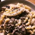 immi74's cooksnap of when they made アボカドと豚ミンチの味噌クリームスパ.