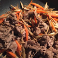 イルカ3's cooksnap of when they made 牛肉とごぼうのゴマ煮.
