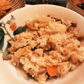 Emmabeagle's cooksnap of when they made 油揚げを入れて旨味アップ炊き込みご飯☆.