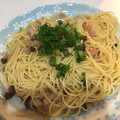 カヨヨ☆'s cooksnap of when they made 簡単10分きのことベーコンの和風パスタ.