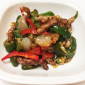 ぽぽりん's cooksnap of when they made 大豆たんぱく細切りの青椒肉絲.