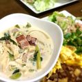 えりこは's cooksnap of when they made 食べるスープ〜牛乳とチーズほうれん草〜.