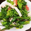 卵せんべい's cooksnap of when they made 菜花とカニカマの塩昆布和え.