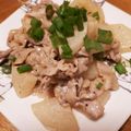 名月。's cooksnap of when they made 簡単手軽な【豚大根のオイマヨソテー】.