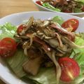 広野のタイタン's cooksnap of when they made 舞茸とベーコンのっけサラダ.